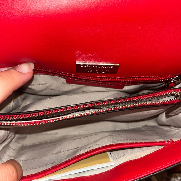 Michael Kors Whitney Red Shoulder Bag - Picture 6 of 7